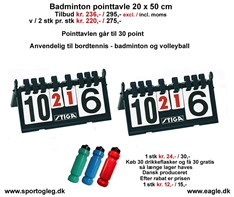 Badminton Point Tavle Tilbud